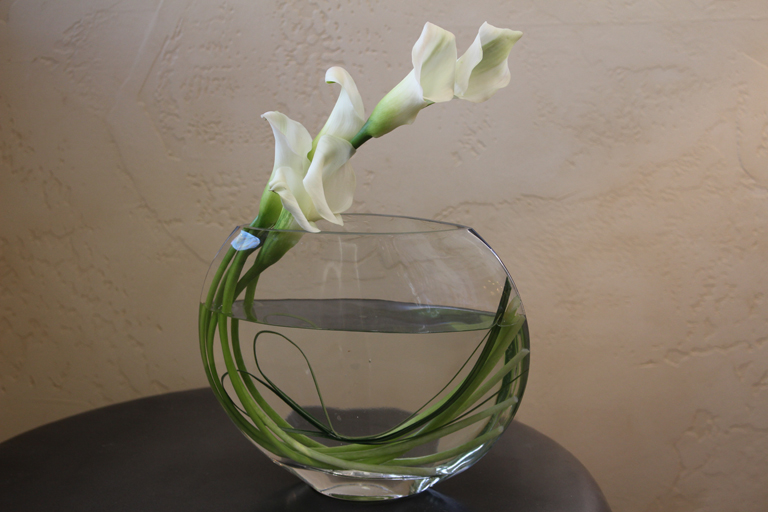 Valentine Arrangement with Calla Lilies