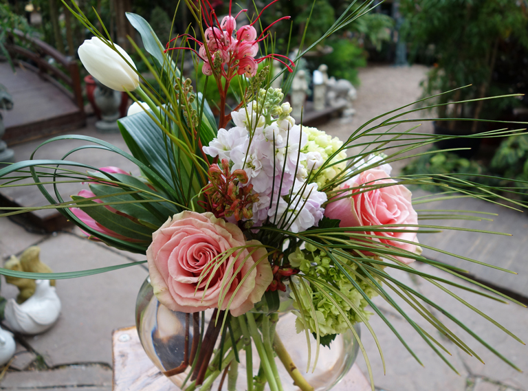 Valentines Bouquet with tulips and pink roses Boulder, CO