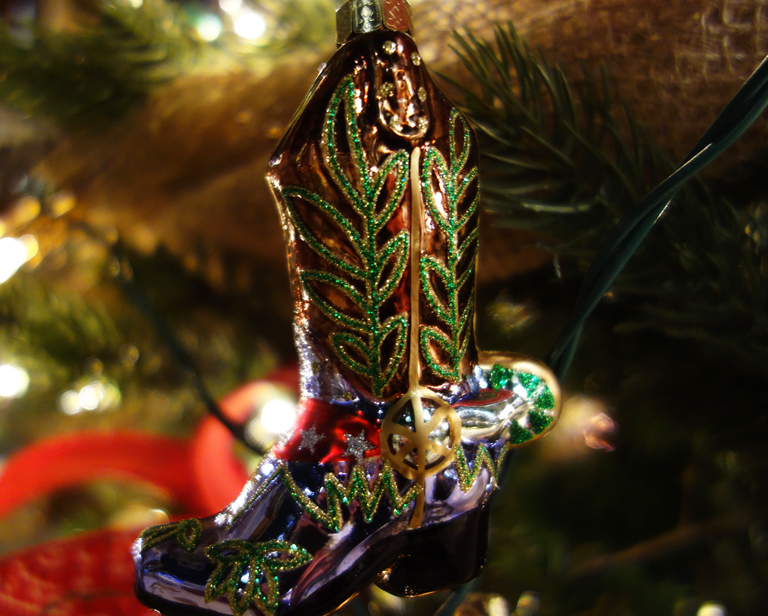 Christmas Tree Boot Ornament