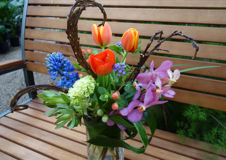 Take Me to the Tropics with Tulips, Hyacinth and Vanda Orchids