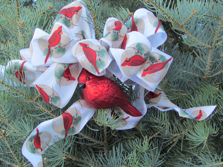 Red Cardinal Glass Ornament