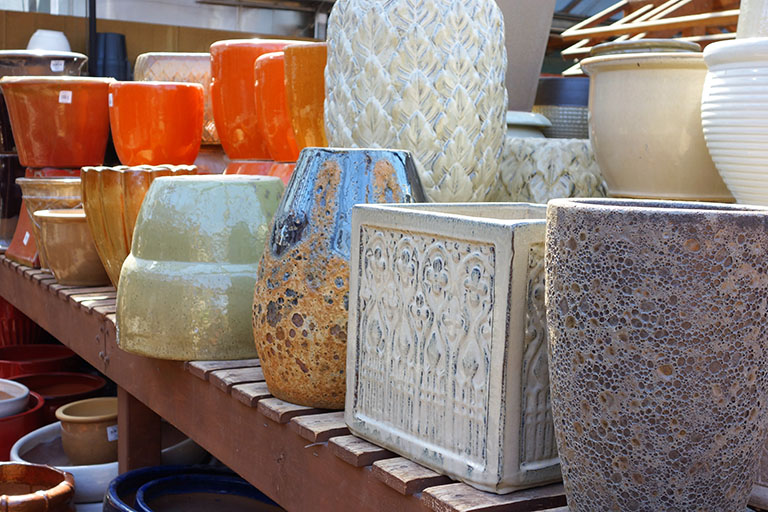 Large Ceramic Pots Sturtz and Copeland Boulder Colorado