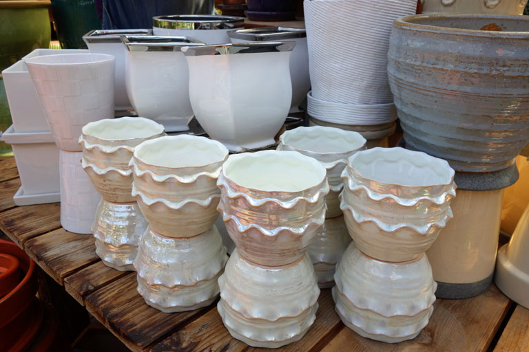 Small White Pots Sturtz and Copeland Boulder Colorado