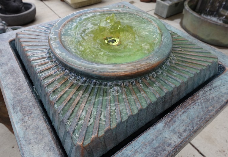 Cascading water fountain for the garden
