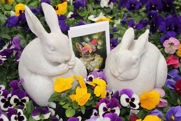 Easter Cards and Garden Bunnies